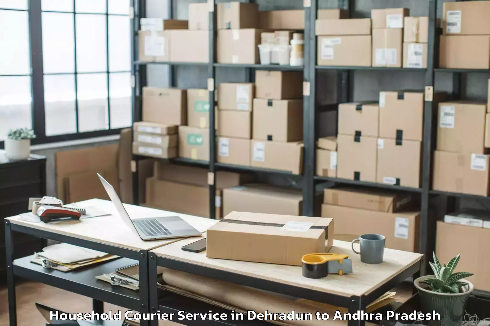 Book Dehradun to Peddakadabur Household Courier Online